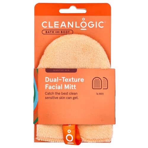 Cleanlogic, Vanni- ja kehahooldus, kahekordse tekstuuriga näokinnas, 1 tk
