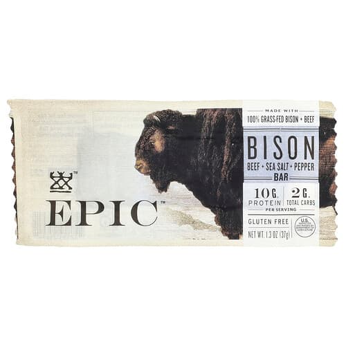 Epic Bar, Piisonibatoon, veiseliha + sool + pipar, 37 g