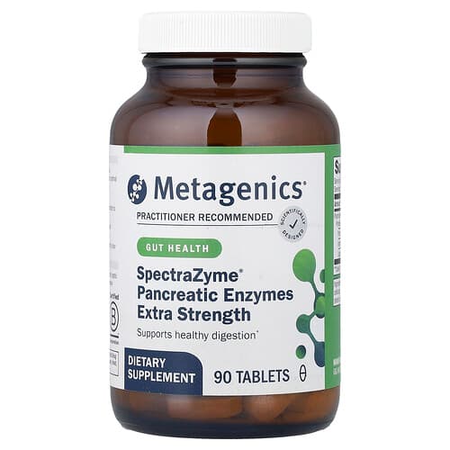 Metagenics, SpectraZyme® kõhunäärme ensüümid, eriti tugevad, 90 tabletti