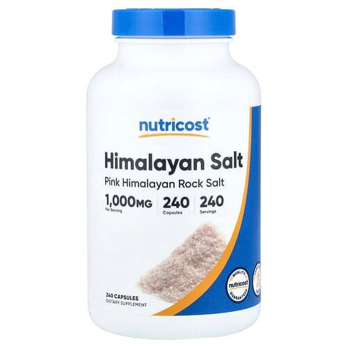 Nutricost, Himaalaja sool, 1000 mg, 240 kapslit