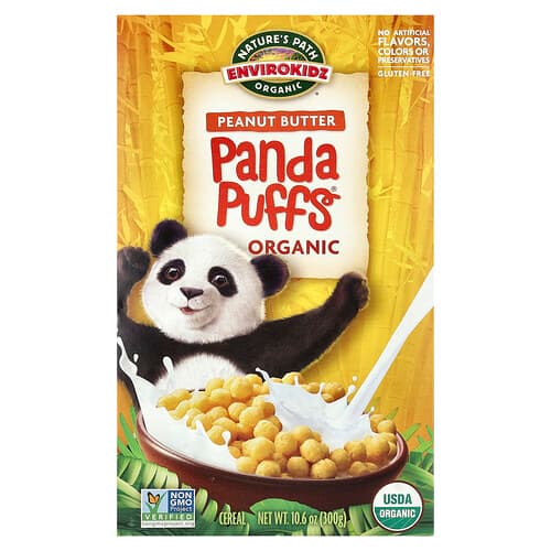Nature's Path, EnviroKidz, orgaanilised Panda Puffs® helbed, maapähklivõi, 300 g