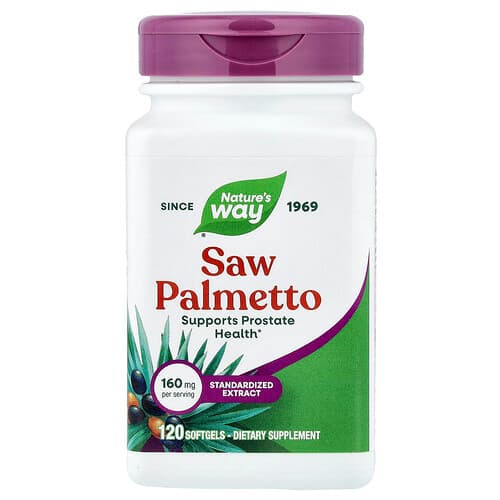 Nature's Way, Saw Palmetto, 160 mg, 120 pehmet kapslit